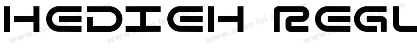 Hedieh Regular字体转换